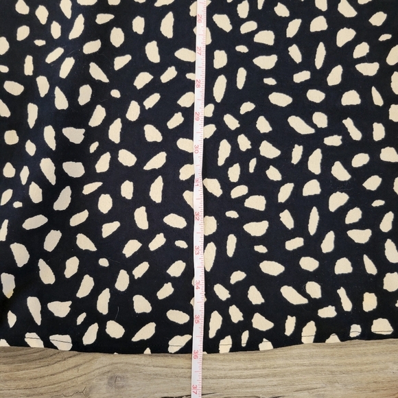 Everly Midi Black and Cream Women's Dress Size Large - Picture 6 of 9